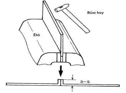 Hàn gấp mép tấm mỏng