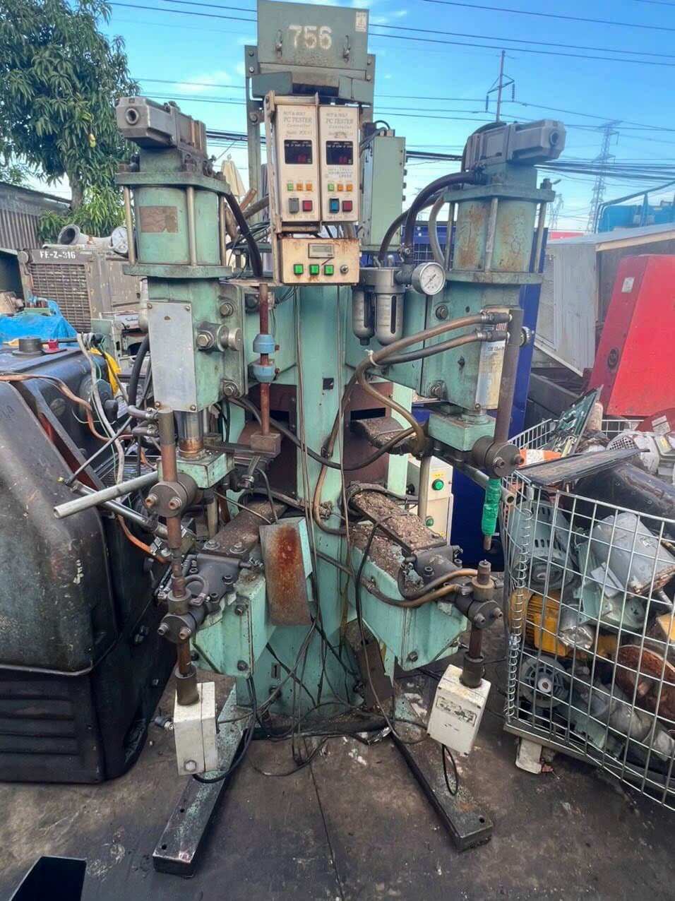 Máy hàn bấm hơi 50kva 2 đầu